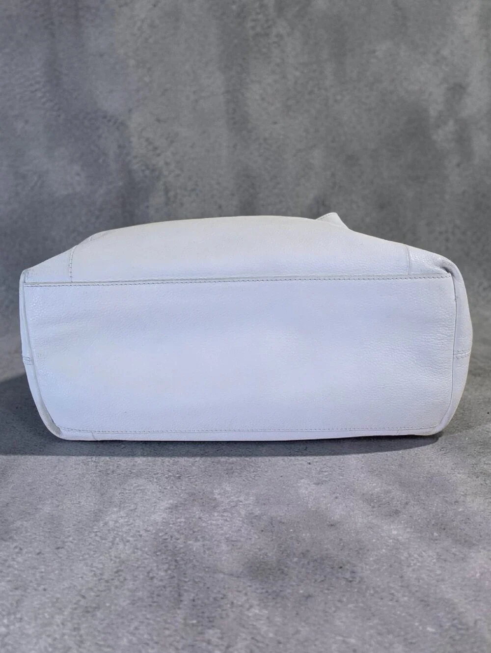 Vince Camuto White Leather Hobo Bag Braided Handle - Picture 7 of 16